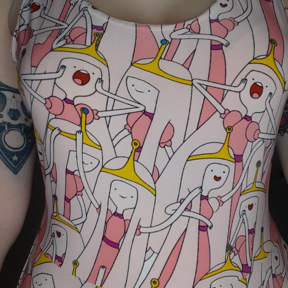 Princess Bubblegum Pink Skater Dress. - Picture 3 of 3